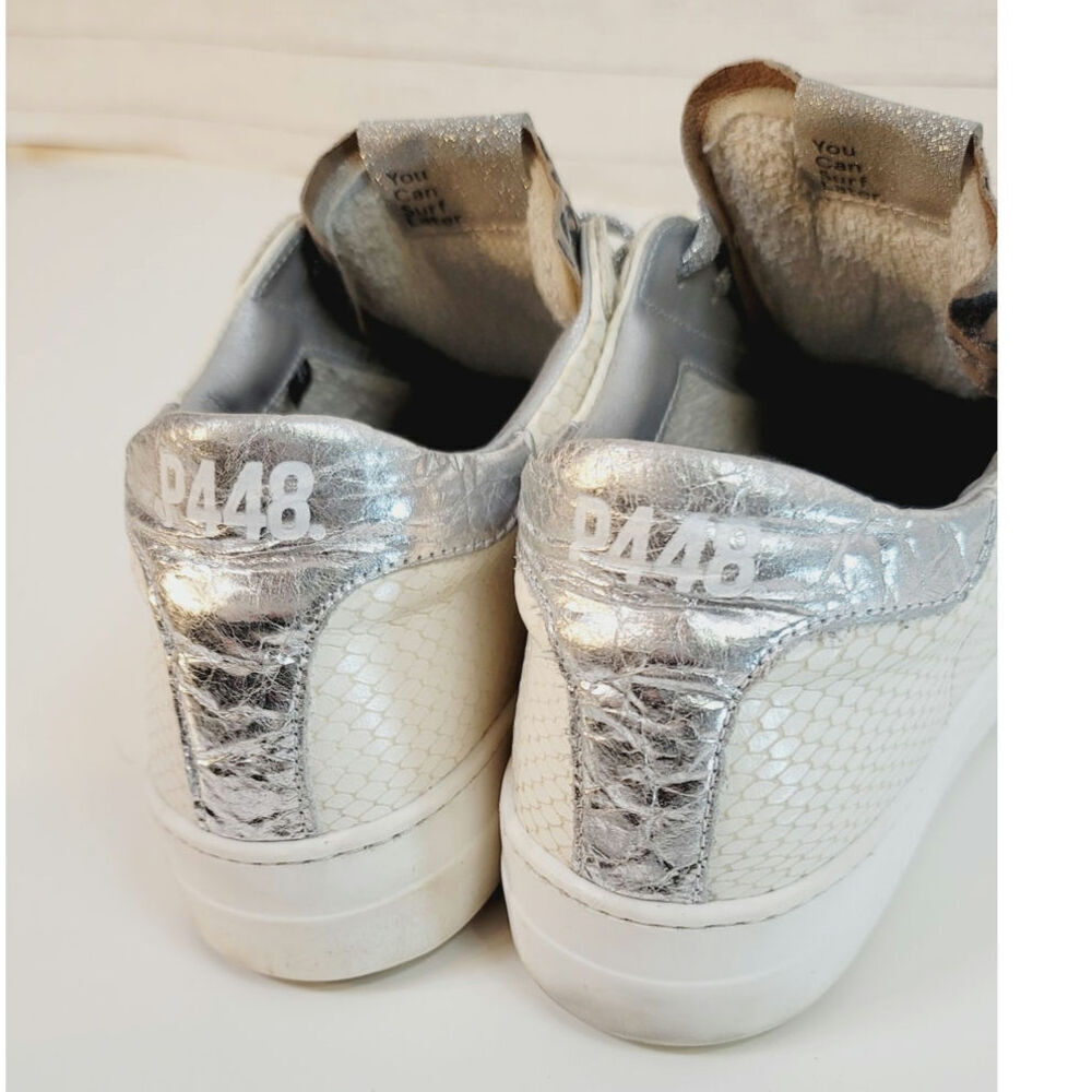 P448 Thea Platform Sneakers in Python Roccia Leop… - image 8